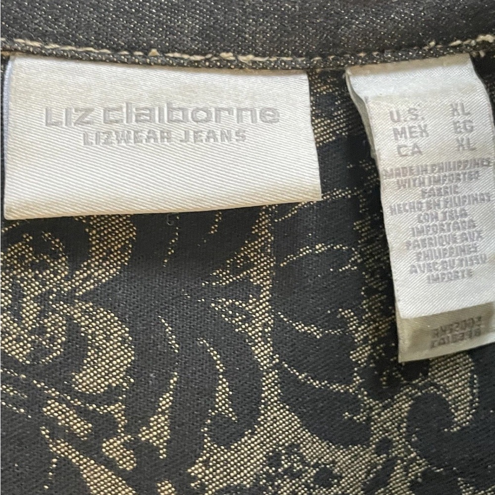 Liz Claiborne‎ Dark Denim Jean Jacket - Picture 4 of 6